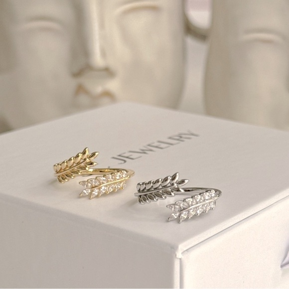 14K Gold Plated Spike Adjustable Ring Waterproof Jewelry - Picture 4 of 14